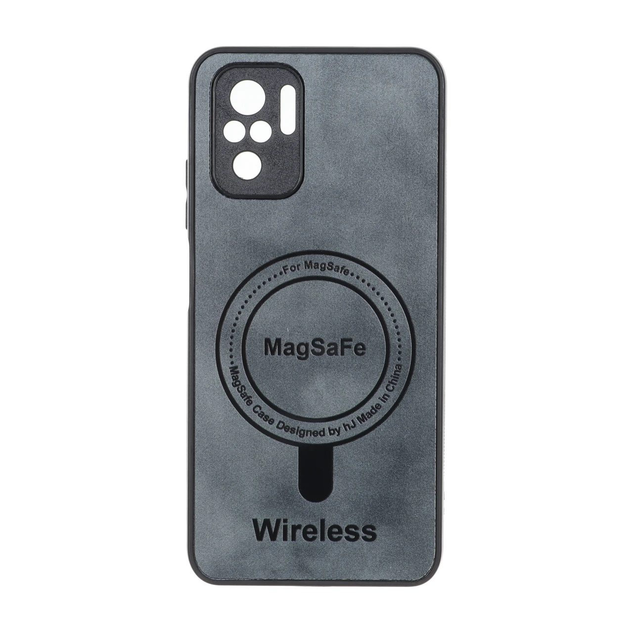 قاب Wireless طرح مگ سیف محافظ لنز برجسته Xiaomi Redmi Note 10 4G / Redmi Note 10S / Poco M5S - خاکستری