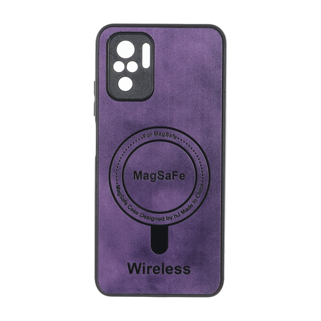 قاب Wireless طرح مگ سیف محافظ لنز برجسته Xiaomi Redmi Note 10 4G / Redmi Note 10S / Poco M5S - بنفش