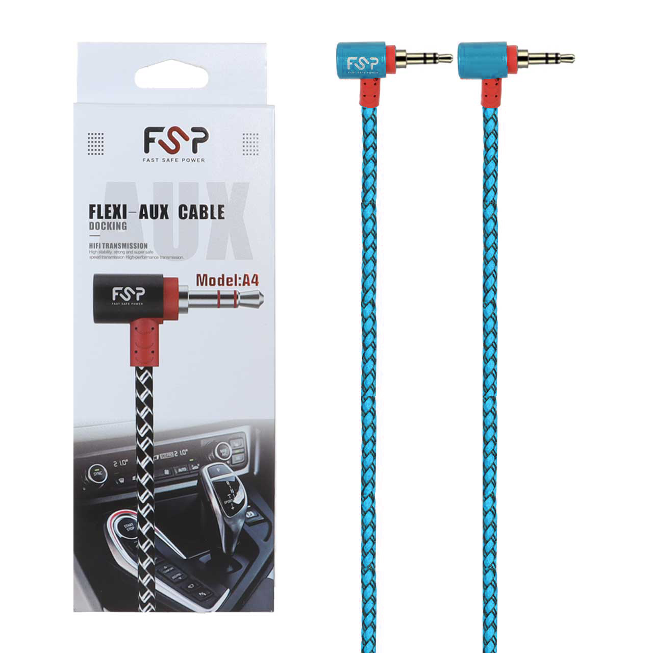 کابل FSP Aux مدل A4 - آبی - BSA