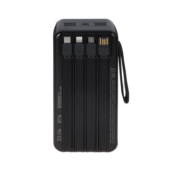 پاوربانک PD و فست شارژ Liami 50000Ah مدل LM7050 22.5W - مشکی (گارانتی شش ماهه شرکتی)