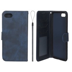 کیف موبایل مگنتی درجه یک داخل خز MNC Plus مدل Huawei Y5 (2018) / Y5 Prime (2018) / Y5 Lite (2018) / Honor 7s - سرمه ای