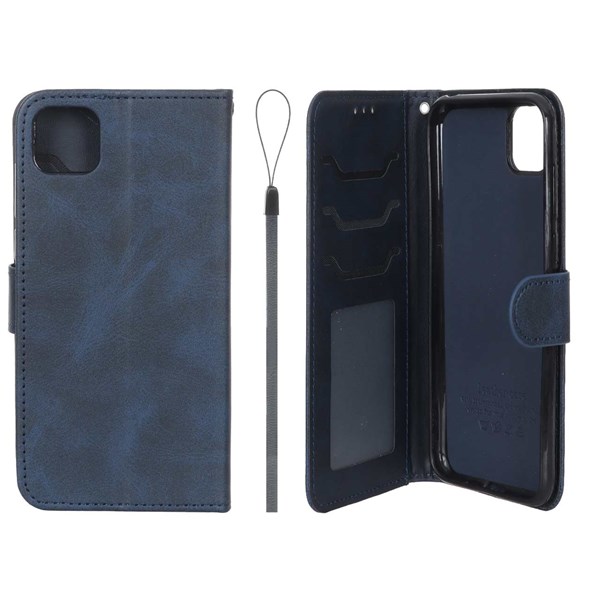 کیف موبایل مگنتی درجه یک داخل خز MNC Plus مدل Huawei Y5p - سرمه ای