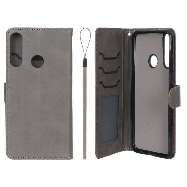 کیف موبایل مگنتی درجه یک داخل خز MNC Plus مدل Huawei Y6P - خاکستری