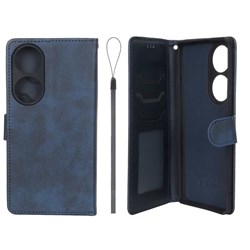 کیف موبایل مگنتی درجه یک داخل خز MNC Plus مدل Honor 70 - سرمه ای