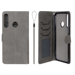 کیف موبایل مگنتی درجه یک داخل خز MNC Plus مدل Huawei Y7p - خاکستری