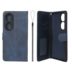 کیف موبایل مگنتی درجه یک داخل خز MNC Plus مدل Honor 90 - سرمه ای