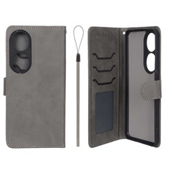 کیف موبایل مگنتی درجه یک داخل خز MNC Plus مدل Honor 90 - خاکستری
