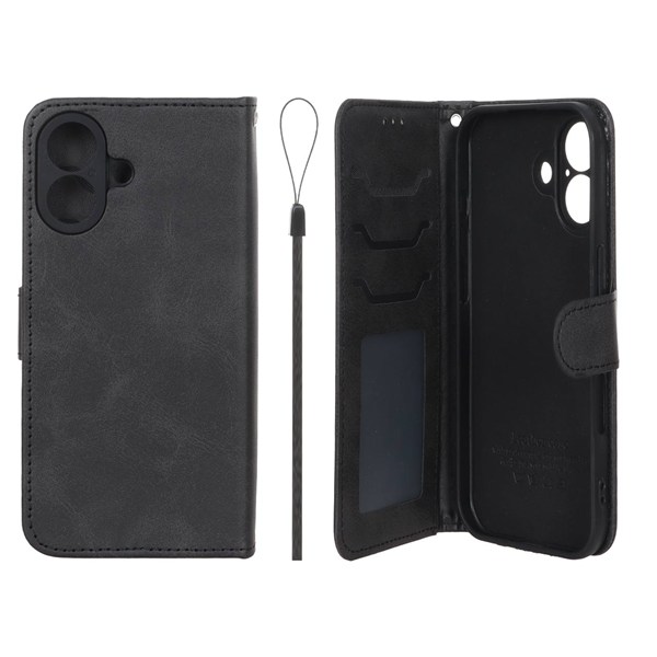 کیف موبایل مگنتی درجه یک داخل خز MNC Plus مدل Apple iPhone 17 - مشکی