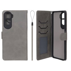 کیف موبایل مگنتی درجه یک داخل خز MNC Plus مدل Honor 90 Lite - خاکستری