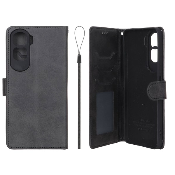 کیف موبایل مگنتی درجه یک داخل خز MNC Plus مدل Honor 90 Lite - مشکی