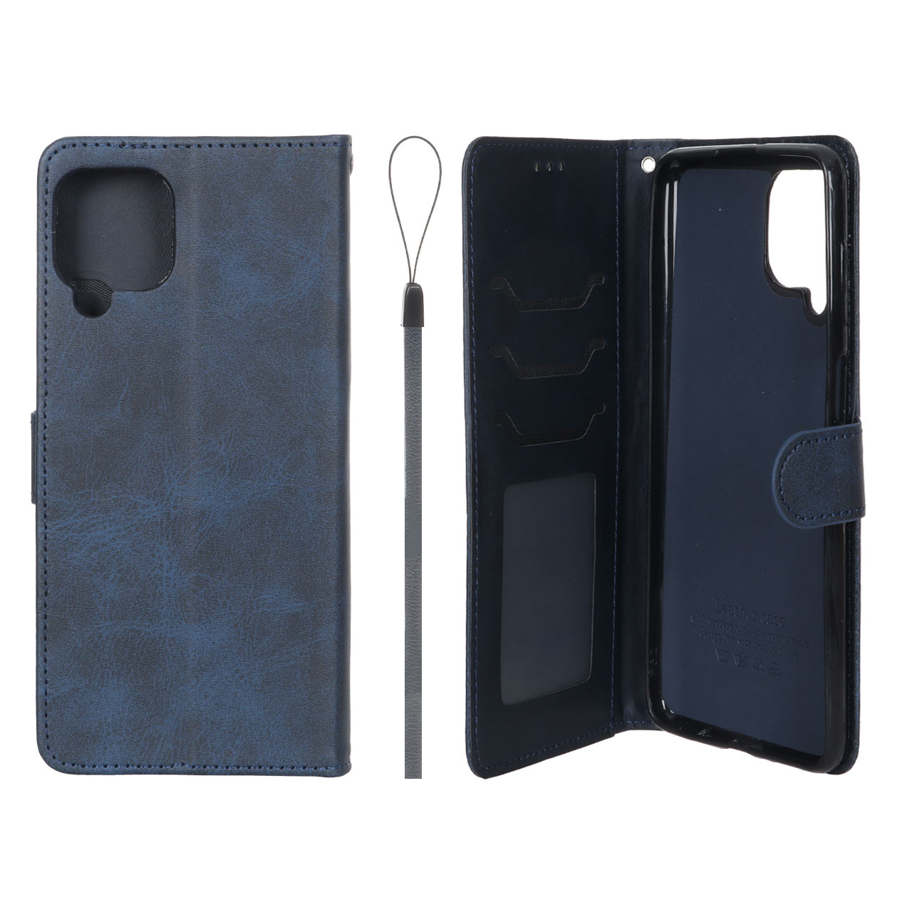 کیف موبایل مگنتی درجه یک داخل خز MNC Plus مدل Samsung Galaxy M62 / F62 - سرمه ای