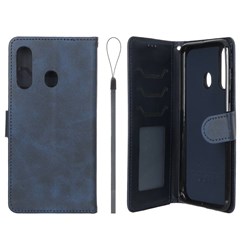 کیف موبایل مگنتی درجه یک داخل خز MNC Plus مدل Samsung Galaxy A60 - سرمه ای