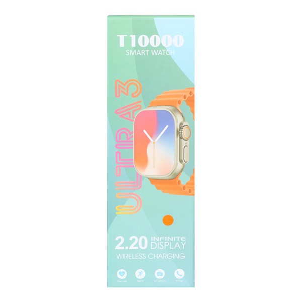 پک ساعت هوشمند teket مدل T10000 ULTRA 3 - طلایی (کارکرده)