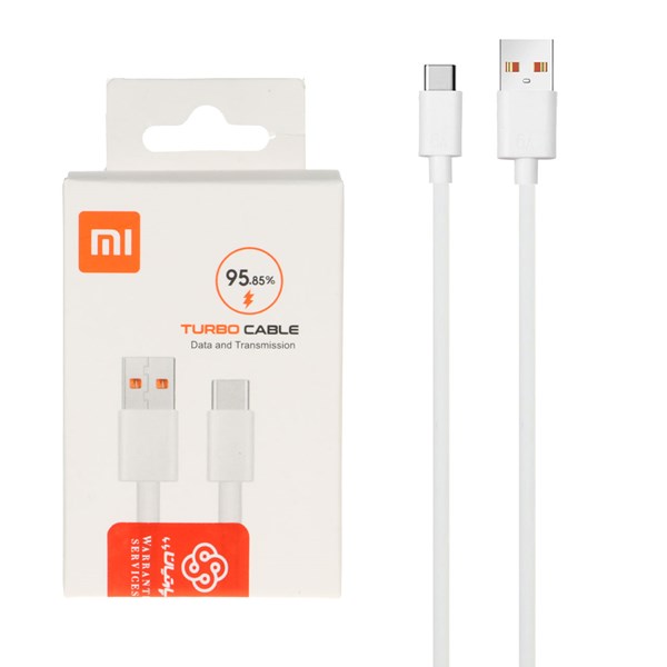 کابل شارژ Xiaomi Type-C مدل 67W - سفید - پک دار - درجه یک (کارکرده)