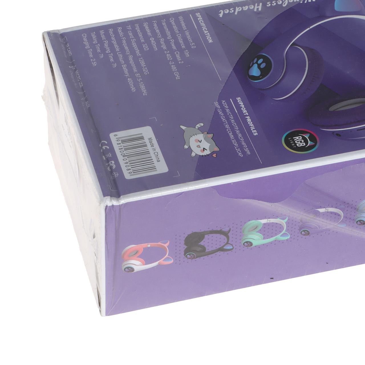 هدفون فانتزی بی سیم a cat مدل MZ-023 - بنفش (کارکرده)