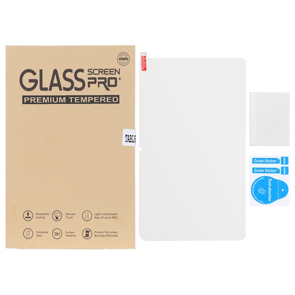 محافظ صفحه نمایش شیشه ای تبلت Unipha به همراه کاردک Samsung Galaxy Tab A9 Plus / Tab A11 Plus (پک دار)