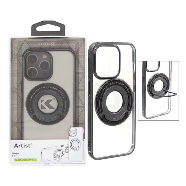 قاب COCO SE Magnetic هولدر استندشو Apple iPhone 14 Pro Max - مشکی (پک دار)