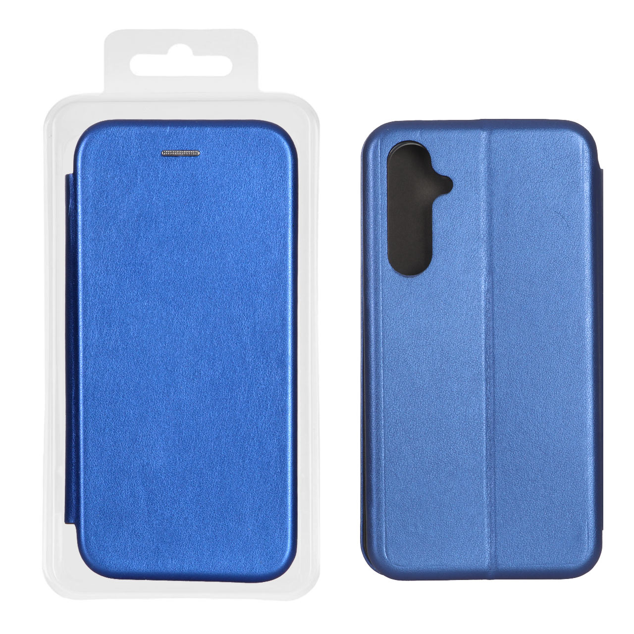 کیف موبایل مغناطیسی Samsung Galaxy S23 FE - آبی (پک دار)