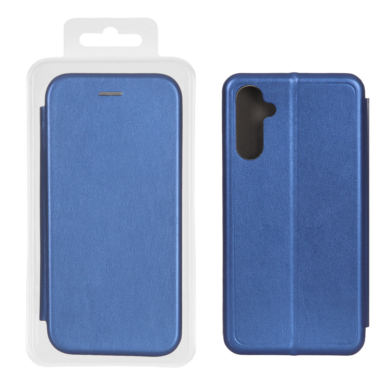 کیف موبایل مغناطیسی Samsung Galaxy A14 - آبی (پک دار)