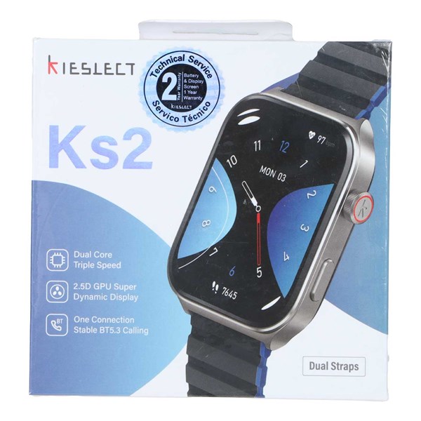 ساعت هوشمند Kieslect مدل Calling Watch Ks2 - خاکستری (گارانتی 18 ماهه شرکتی)