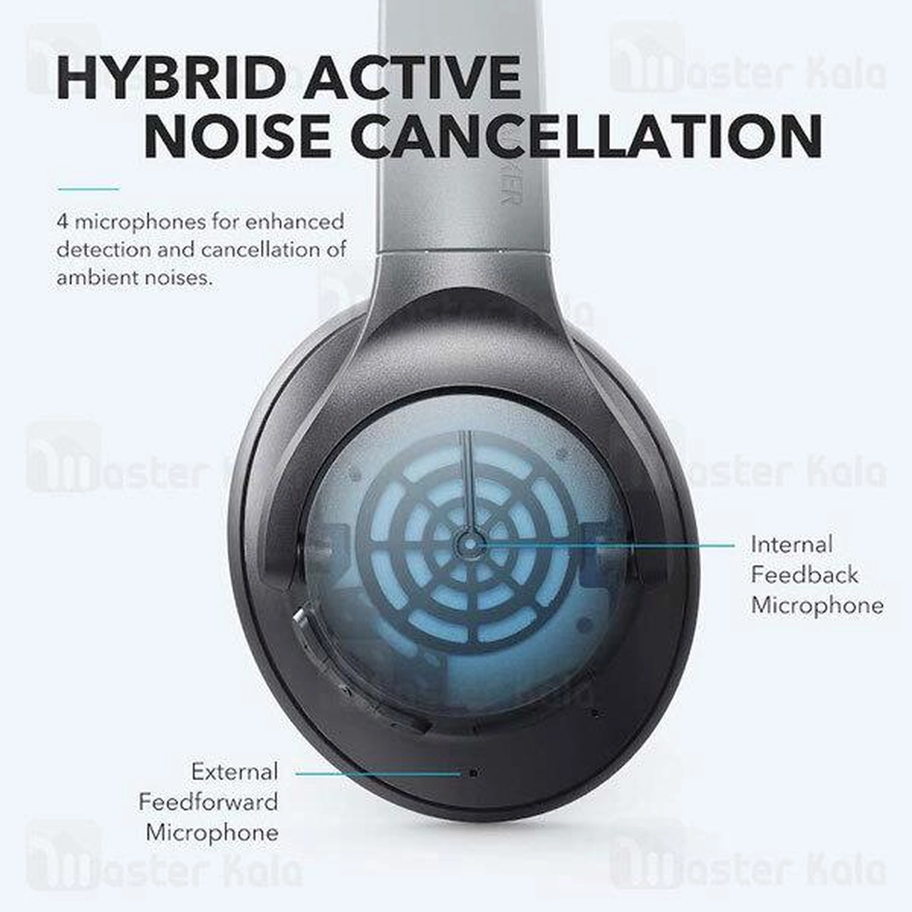 هدفون بی سیم ANKER مدل LIFE Q20 (Upgraded)  A3025015 - مشکی (گارانتی شش ماهه ایویز)