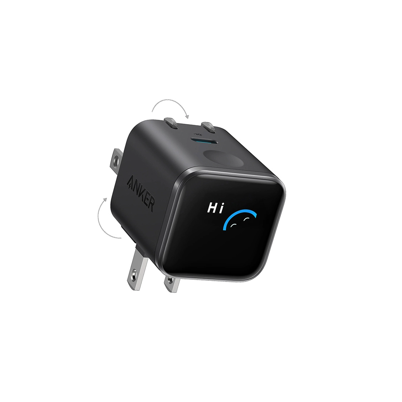 شارژر دیواری فست تک پورت ANKER مدل A121DP11 Nano Charger Foldable 180° 45W - مشکی (گارانتی شش ماهه ایویز)