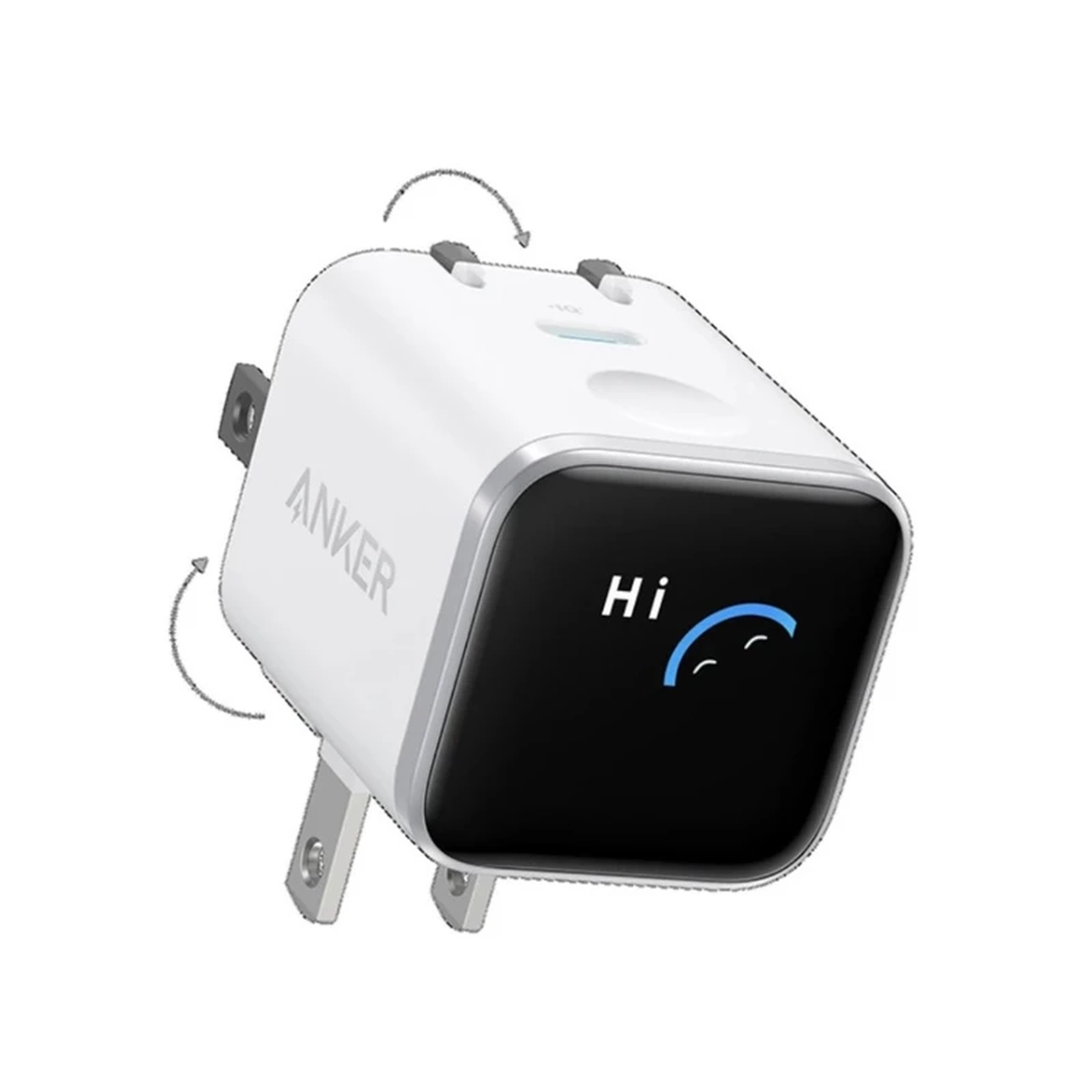 شارژر دیواری فست تک پورت ANKER مدل A121DP21 Nano Charger Foldable 180° 45W - سفید (گارانتی شش ماهه ایویز)