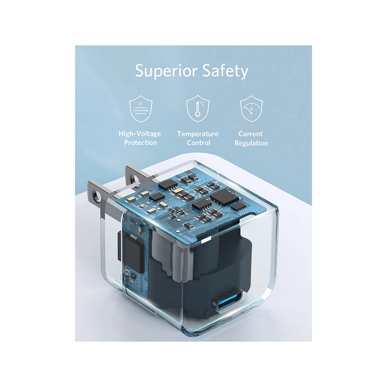 شارژر دیواری PD و فست تک پورت ANKER مدل A2149L23 20W - سفید (گارانتی شش ماهه ایویز)