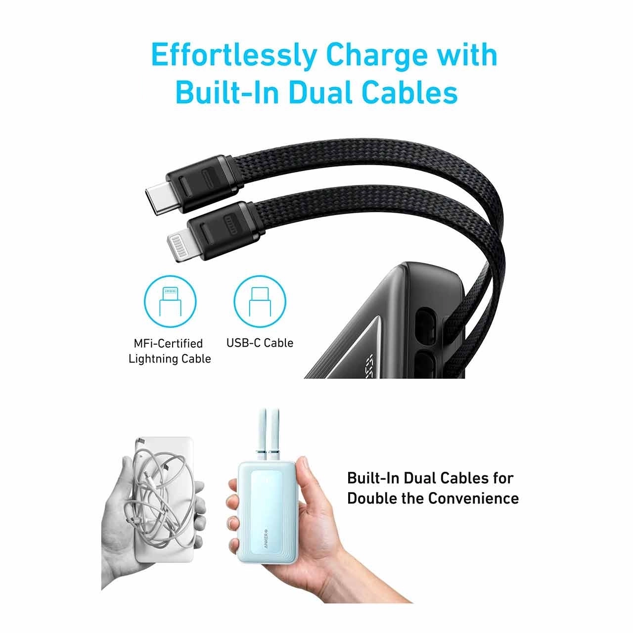 پاور بانک فست شارژ ANKER 20000mAh مدل A1681H11 30W - مشکی (گارانتی 18ماهه شرکتی)