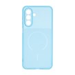 قاب ژله ای شفاف مستطیلی طرح مگ سیف محافظ لنزدار Samsung Galaxy A17 / A26 - آبی