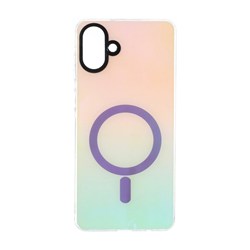 قاب هولوگرامی طرح مگ سیف دو رنگ Samsung Galaxy A07 - آبی صورتی