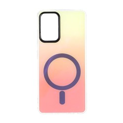 قاب هولوگرامی طرح مگ سیف دو رنگ Samsung Galaxy A32 4G - گلبهی