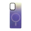 قاب هولوگرامی طرح مگ سیف دو رنگ Samsung Galaxy A22 4G / M22 / M32 4G / F22 - سرمه ای