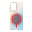قاب Good Mood هولوگرامی لنز نگین دار طرح مگ سیف شاین Xiaomi Redmi Note 12 4G - نارنجی