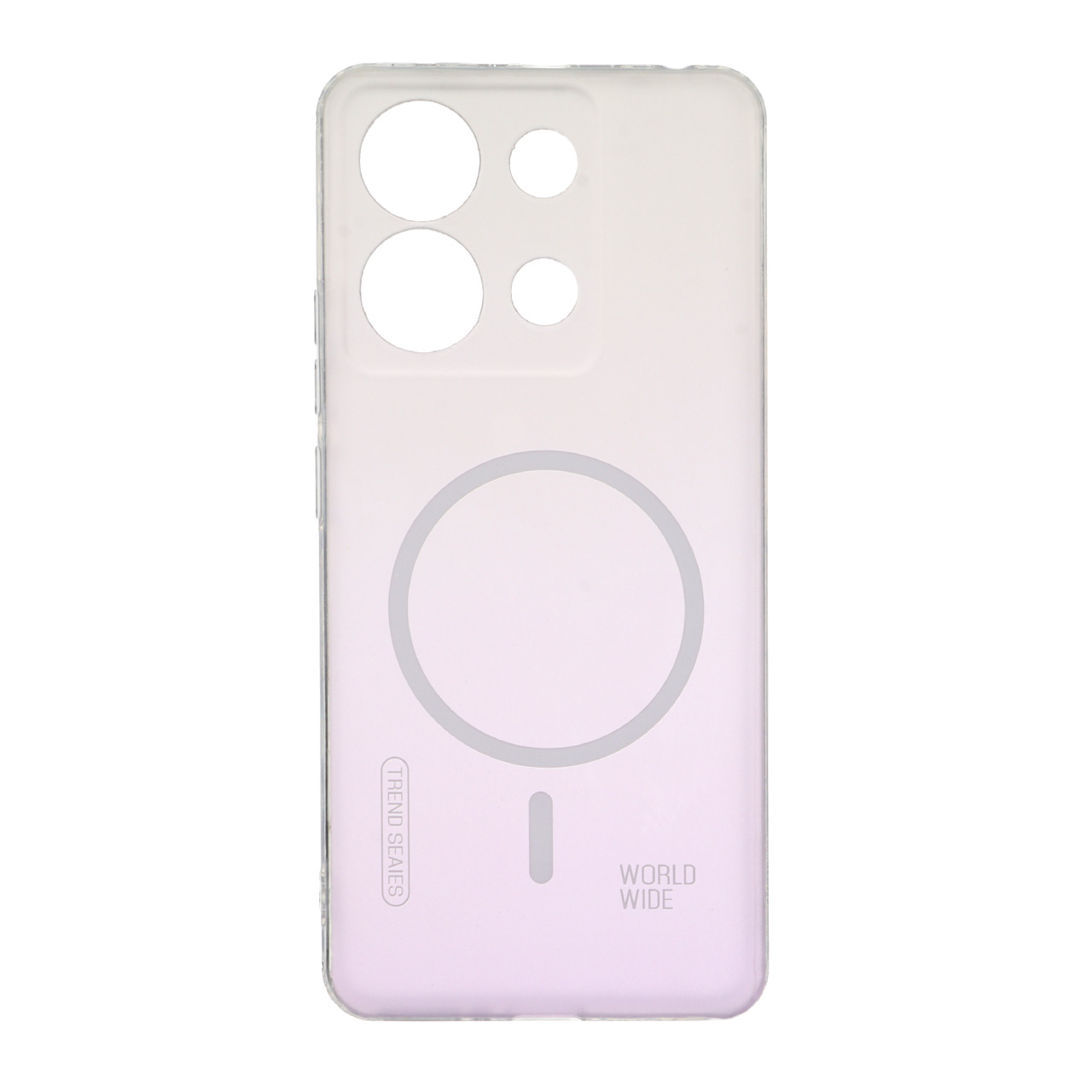 قاب World Wide مات طرح مگ سیف محافظ لنزدار Xiaomi Redmi Note 13 4G - یاسی