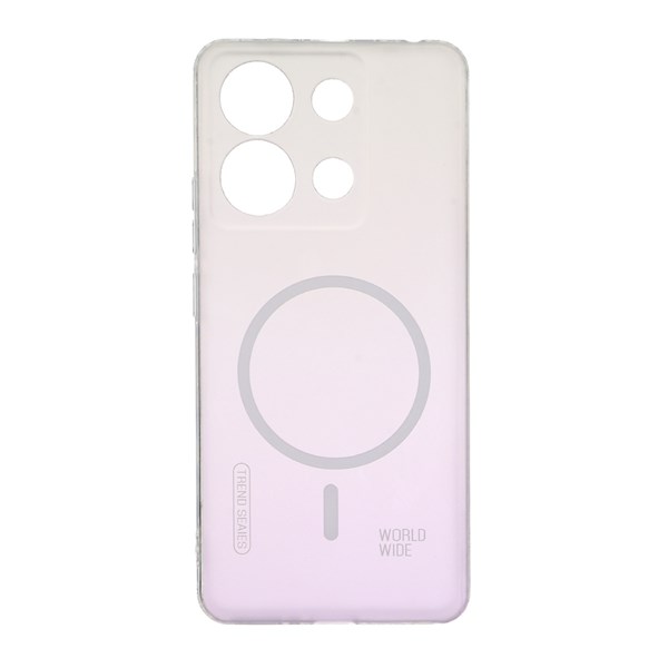 قاب World Wide مات طرح مگ سیف محافظ لنزدار Xiaomi Redmi Note 13 4G - یاسی