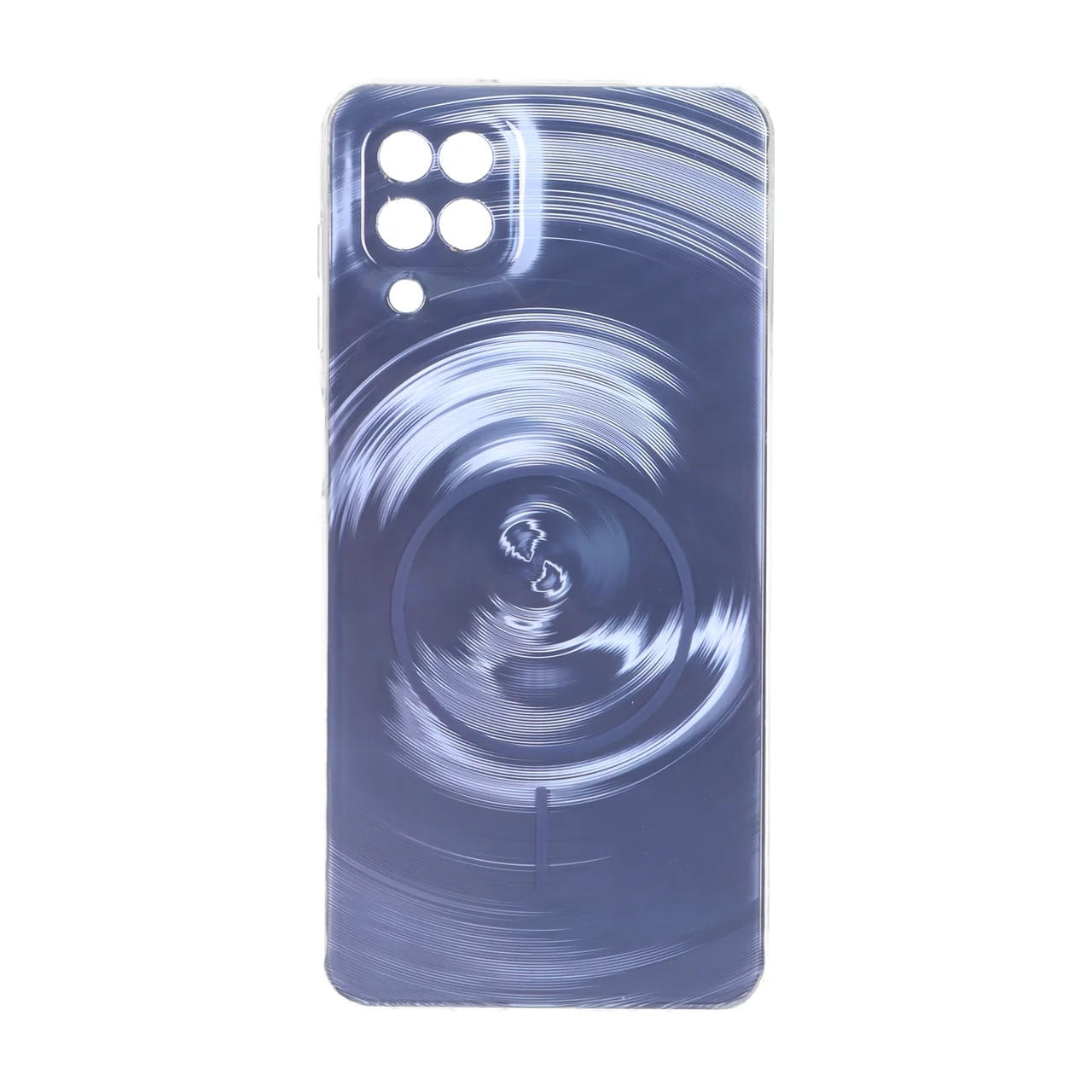 قاب لیزری Circle طرح مگ سیف محافظ لنزدار Samsung Galaxy A12 / M12 / F12 - آبی