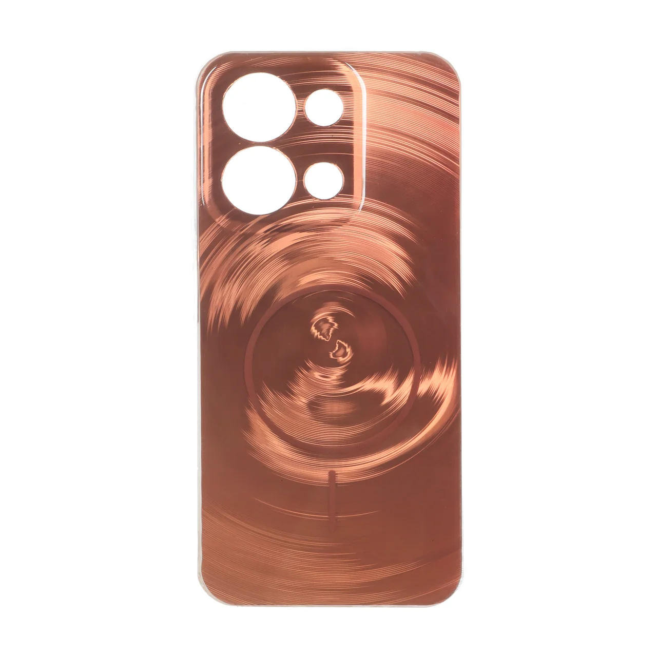 قاب لیزری Circle طرح مگ سیف محافظ لنزدار Xiaomi Redmi 15C / Poco C85 - مسی
