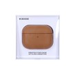 کاور ایرپاد اورجینال چرمی KDoo مدل Apple Airpods Pro 3 - قهوه ای (پک دار)
