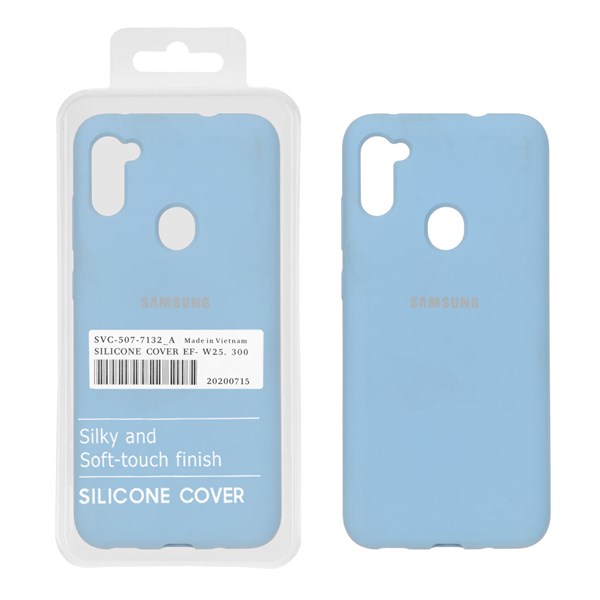 قاب سیلیکونی پاک کنی اورجینال درجه یک Samsung Galaxy A11 / M11 - آبی کد 2 (پک دار)