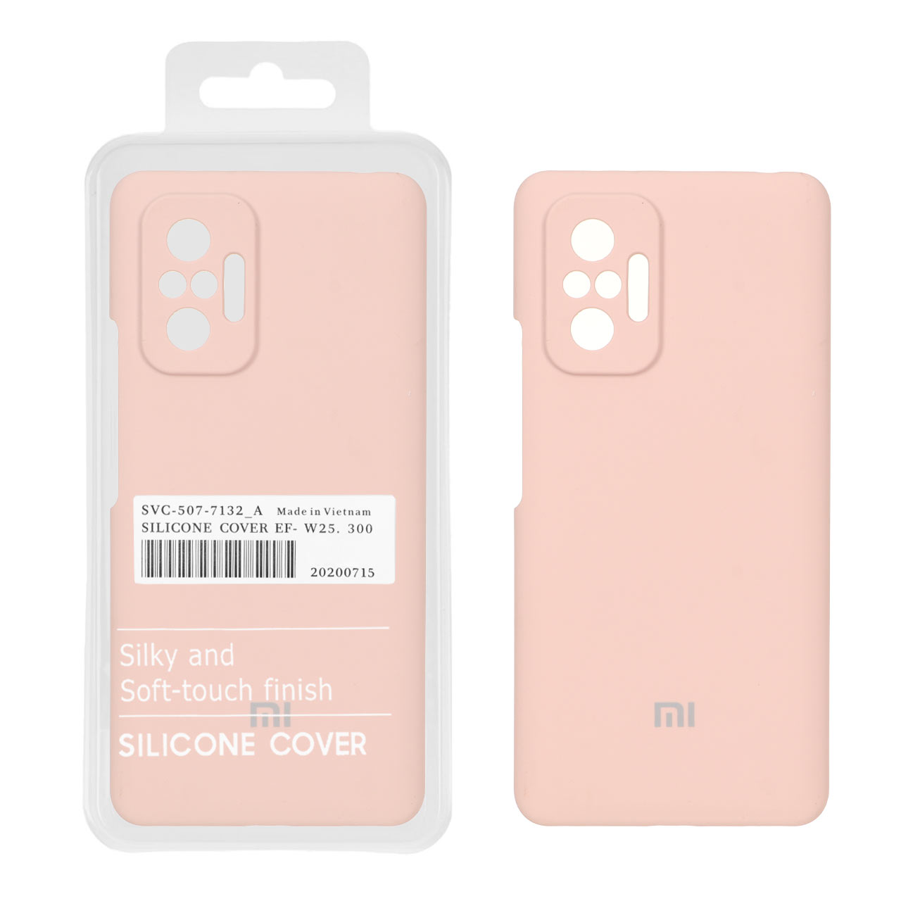 قاب سیلیکونی پاک کنی اورجینال درجه یک Xiaomi Redmi Note 10 Pro 4G / Redmi Note 10 Pro Max - کالباسی (پک دار)