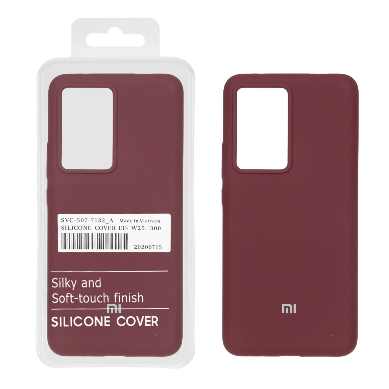 قاب سیلیکونی پاک کنی اورجینال درجه یک Xiaomi Poco F5 Pro / Redmi K60 - زرشکی (پک دار)