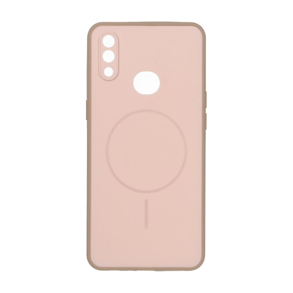 قاب طرح مگ سیف محافظ لنز برجسته Samsung Galaxy A10s - کرم نارنجی
