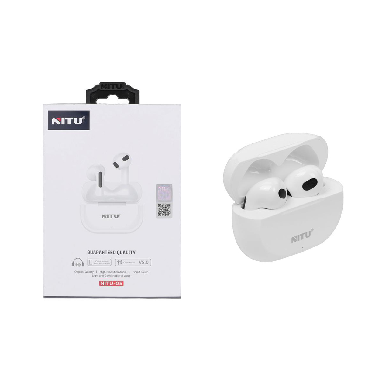 ایرفون بی سیم NITU مدل NITU-05 - سفید (کارکرده)