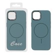 قاب سیلیکونی پاک کنی اورجینال درجه یک دور لنز نگین دار Apple iPhone 13 / iPhone 14 - سبز (پک دار)