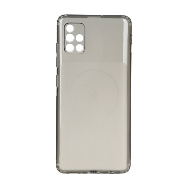 قاب ژله ای شفاف مستطیلی طرح مگ سیف Spark مدل Samsung Galaxy A51 / M40s - مشکی