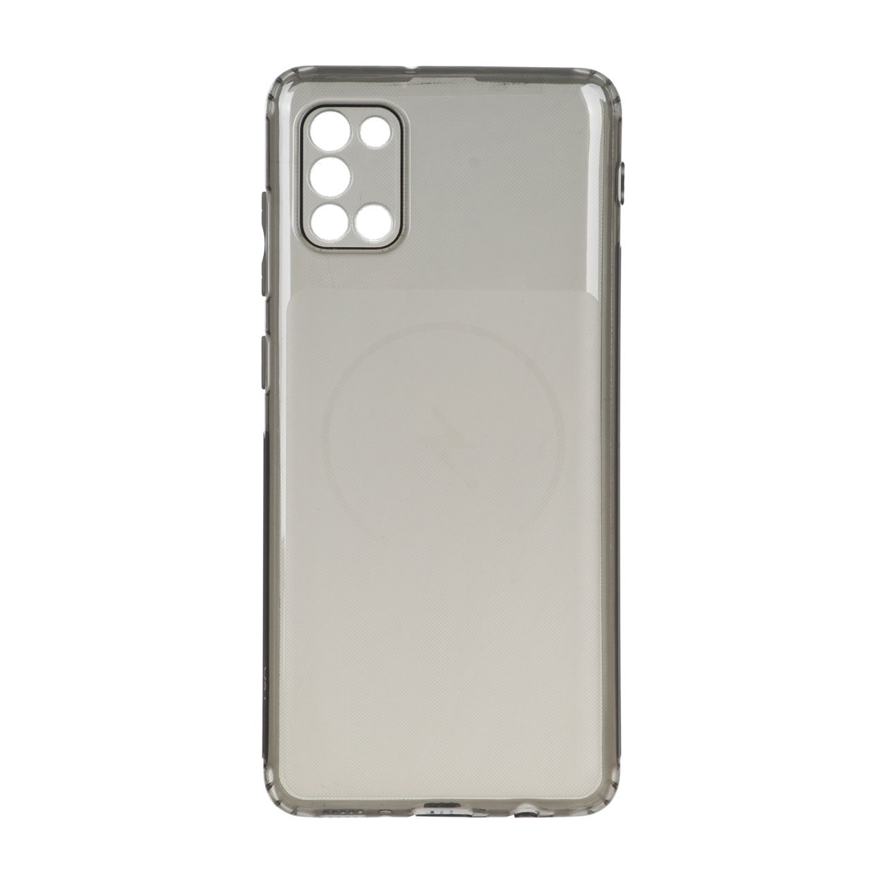 قاب ژله ای شفاف مستطیلی طرح مگ سیف Spark مدل Samsung Galaxy A31 - مشکی