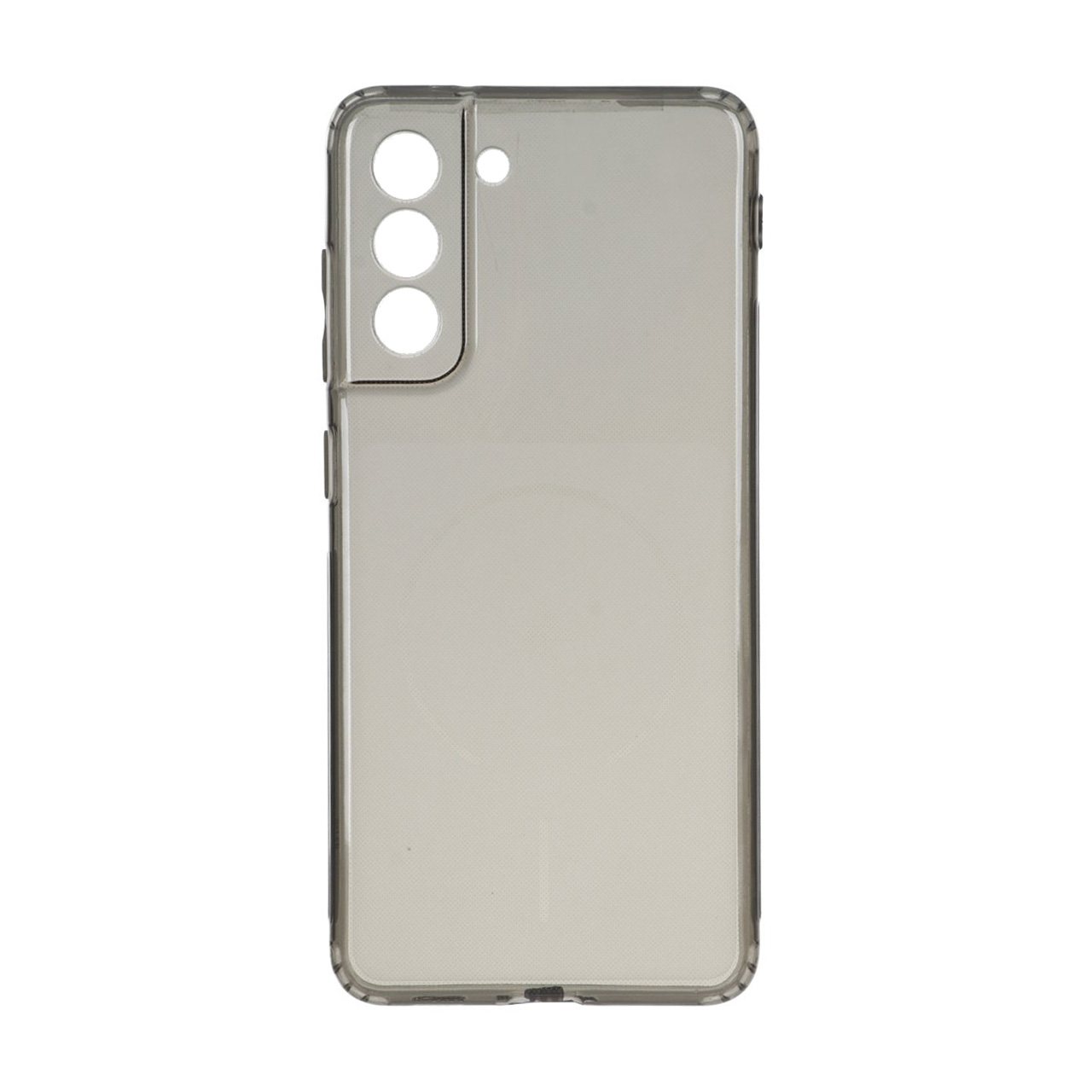 قاب ژله ای شفاف مستطیلی طرح مگ سیف Spark مدل Samsung Galaxy S21 FE - مشکی