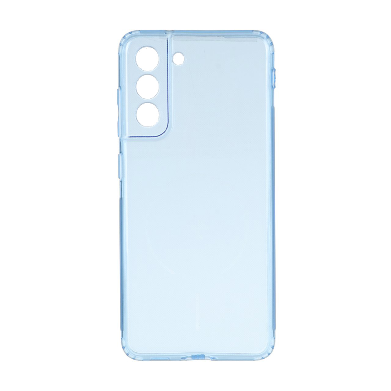 قاب ژله ای شفاف مستطیلی طرح مگ سیف Spark مدل Samsung Galaxy S21 FE - آبی