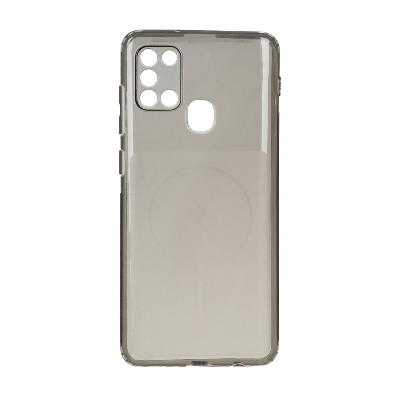قاب ژله ای شفاف مستطیلی طرح مگ سیف Spark مدل Samsung Galaxy A21s - مشکی